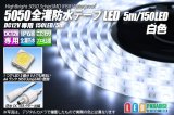 全灌防水テープLED 30LED/m IP68 白色 5m