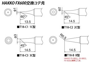 画像1: HAKKO 交換コテ先