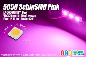 画像1: 5050 3chip ピンク LP-5050PIYKPT