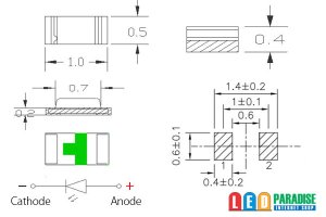 画像2: 1005チップLED アイスブルー