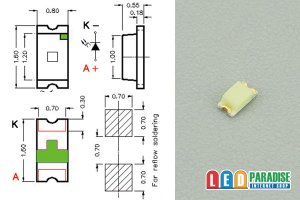 画像2: 1608チップLED 青緑色