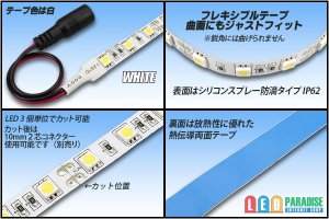 画像2: SSG Ra90+ 5050テープLED 60LED/m 4300K 1-5m