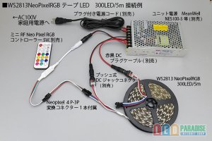 画像4: WS2813 NeoPixel RGBテープLED 60LED/m