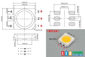 画像2: Ra90+ 超高演色5060 3chipLED 電球色