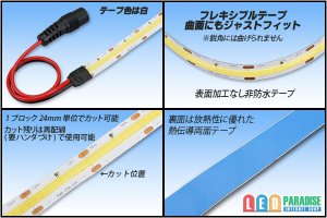 画像2: COBラインテープLED 12V 4000K 1m-5m 高演色Ra80+