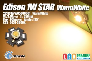 画像1: Edison 1WStar電球色 2ES101WW05000001