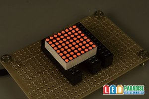 画像2: 8x8ドットマトリクスLED 20mm角 橙色