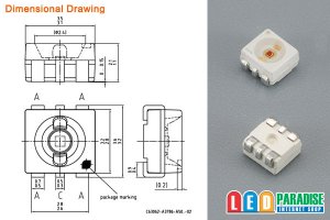 画像2: OSRAM 0.5WチップLED LY G6SP 黄色