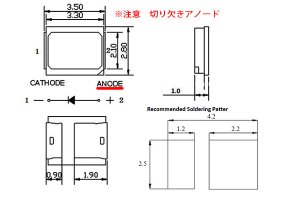 画像2: 2835チップLED 赤色