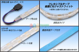 画像2: 10mm COBラインテープLED RGB