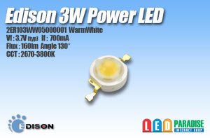 画像1: Edison 3W電球色 2ER103WW05000001