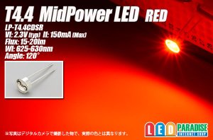 画像1: T4.4 MidPowerLED 赤色 LP-T4.4CDSR