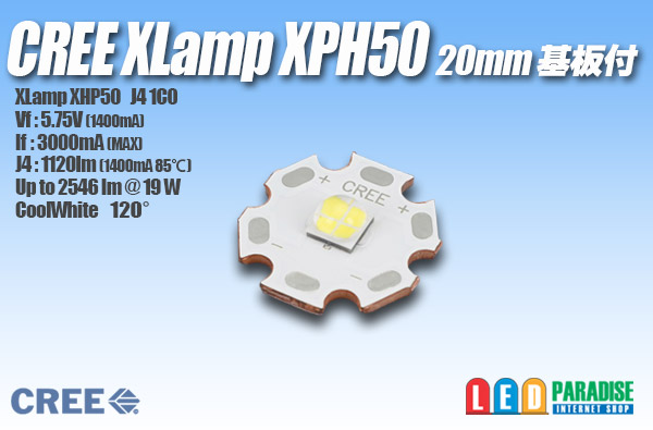CREE XHP50 20mm基板付き 白色