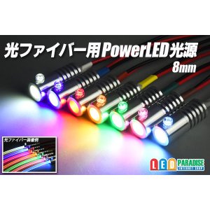 画像: 光ファイバー用PowerLED光源 8mm