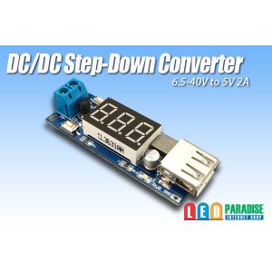 画像: DC/DCコンバーター6.5-40Vto5V2AUSB