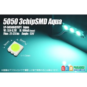 画像: 5050 3chip Aqua LP-5050AQYKPT