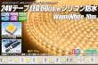 画像1: 24VテープLED60LED/mシリコン防水 電球色 10m