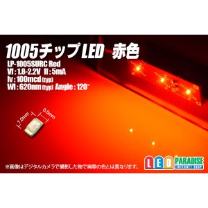 画像: 1005チップLED 赤色