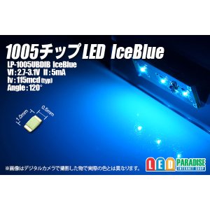 画像: 1005チップLED アイスブルー