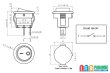 画像3: ロッカースイッチ 15mm ON-OFF