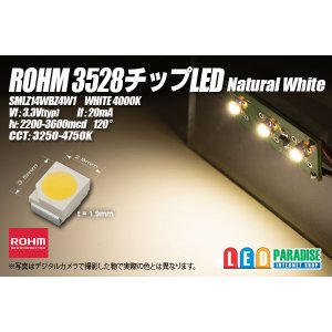 画像: ROHM 3528チップLED ナチュラルホワイト