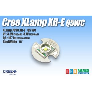 画像: CREE XR-E Q5WC白色　16mm基板付