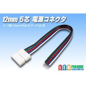 画像: 12mm5芯電源コネクタ E-C1-12mm RGBW