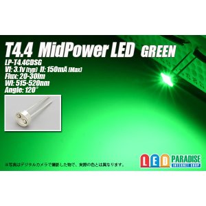 画像: T4.4 MidPowerLED 緑色 LP-T4.4CDSG