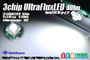 画像: Optosupply　40lm 3chip　UltraFlux・4.8帽子型入荷