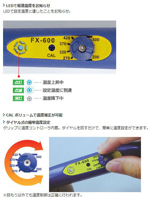 画像: HAKKO 温度制御はんだこて FX-600