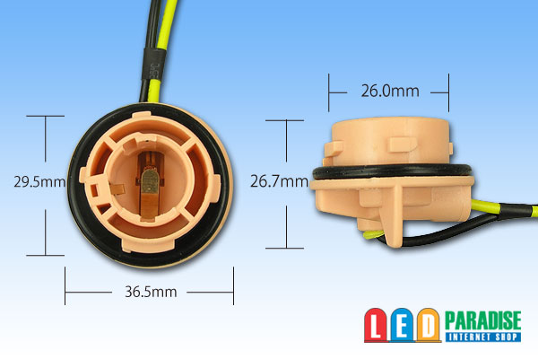 画像: S25 BAU15s口金用ソケット 150°