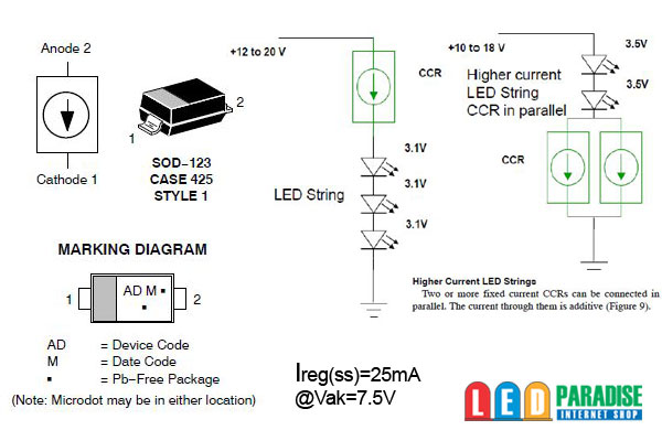 画像: NSI45025AT1G　25mA CCR