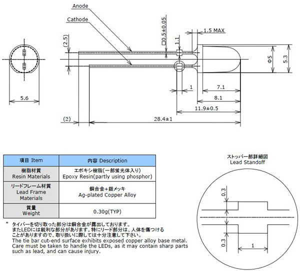 画像: 日亜 NSPW510HS-K1 白色 b2W