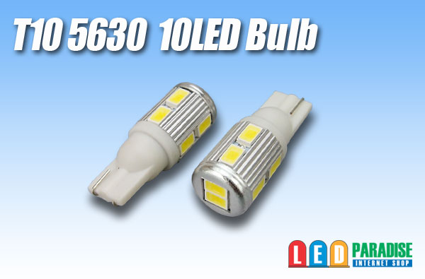 画像1: 5630SMD T10 10LEDバルブ 白色