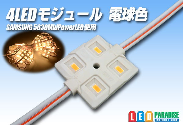SAMSUNG 4LEDモジュール 電球色 - LED PARADISE☆エルパラ