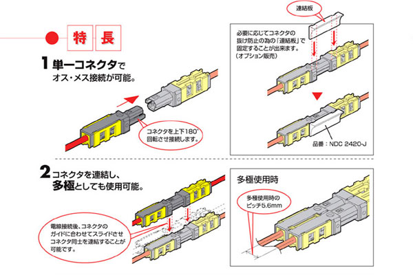 画像: 圧接形中継コネクタ NDC2824