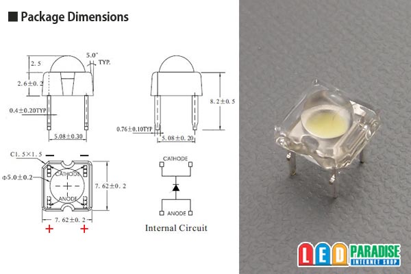 画像: 0.5W MIDPowerFlux 白色 LP-5FCIHWCT