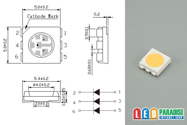 画像: 5050 3chip ピンク LP-5050PIYKPT