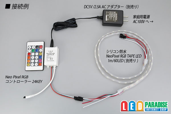 画像: NeoPixel RGBコントローラー 24KEY