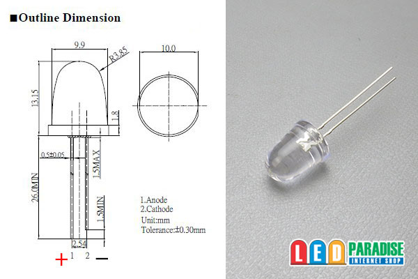 画像: 10mm青色 LP-B5SAA201A