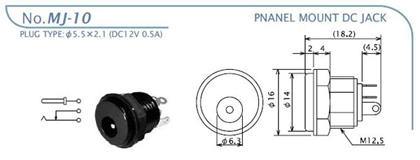 画像: DCジャック　MJ-10