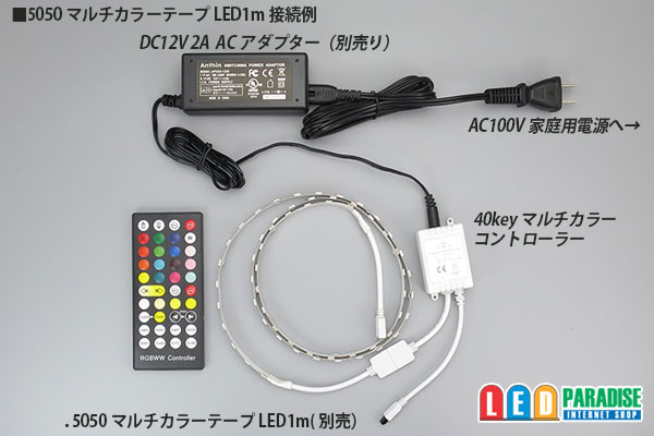 画像: 40KEY RGBマルチカラー専用コントローラー