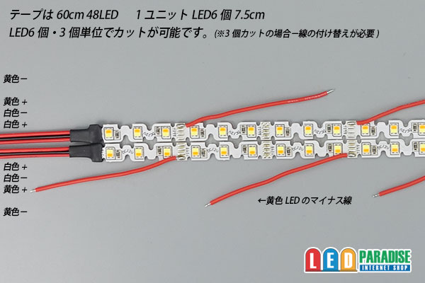 画像: 二色シーケンシャルポジション用テープLED