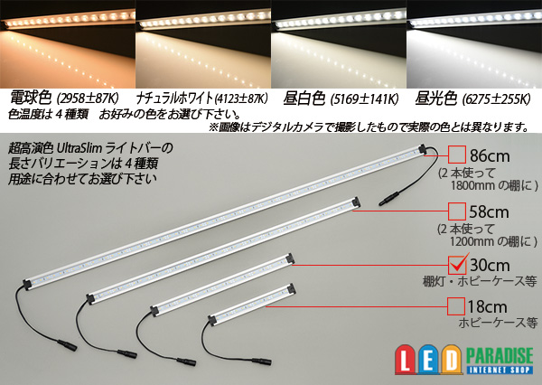 画像: 超高演色ウルトラスリムライトバー　21LED/30cm