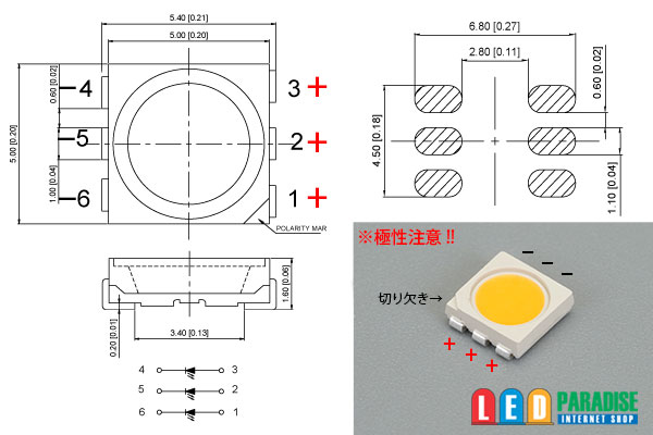 画像2: Ra90+ 超高演色5060 3chipLED 電球色