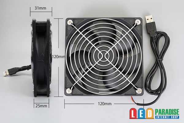 画像2: 12cm USB DC FAN DC5V