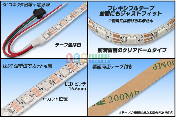画像2: 防滴 NeoPixel RGB TAPE LED