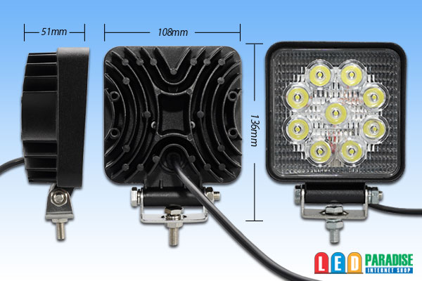 画像2: 高演色 9LED WORK LIGHT 6000K