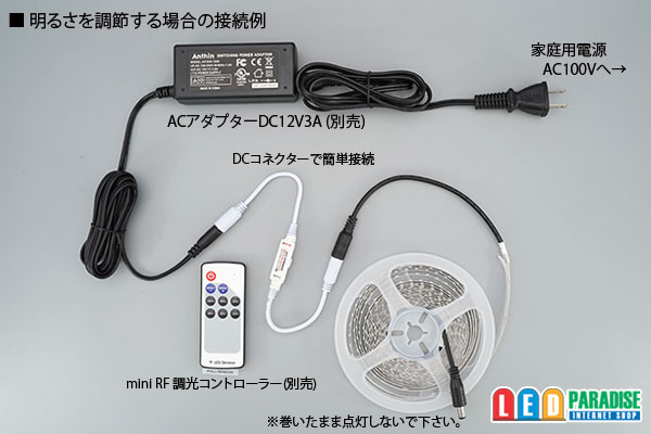 画像: 2835テープLED 非防水 青色 5m/600LED