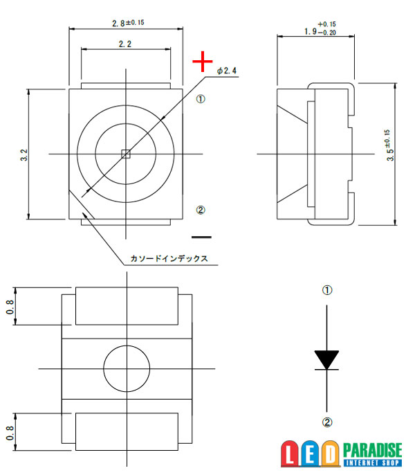 画像4: ROHM 3528チップLED ナチュラルホワイト